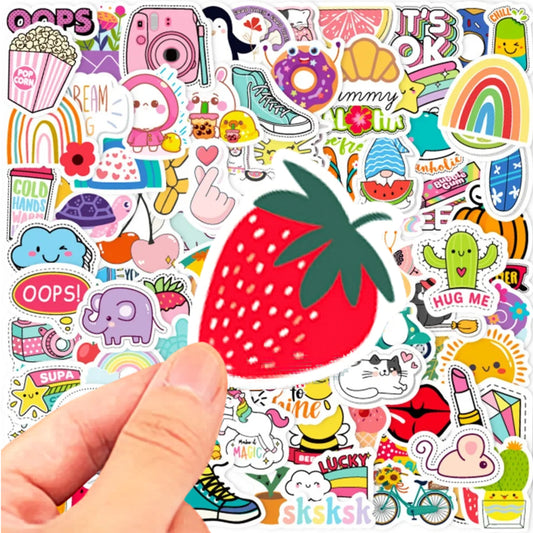 100 Stück Kawaii Cartoon Stil Sticker Set